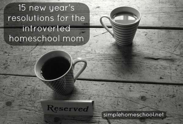 15 new year’s resolutions for the introverted homeschool mom