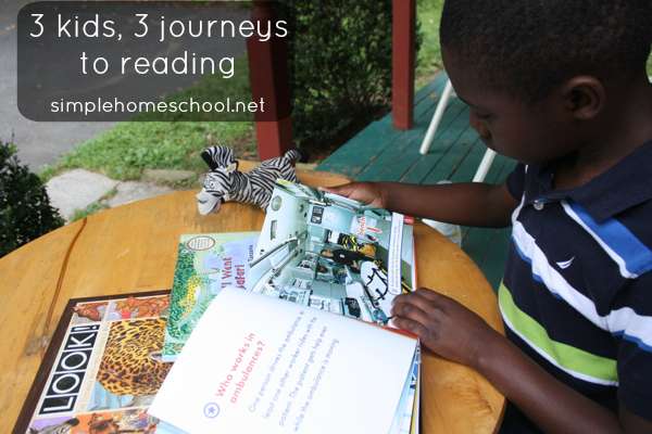 3 kids, 3 journeys to reading