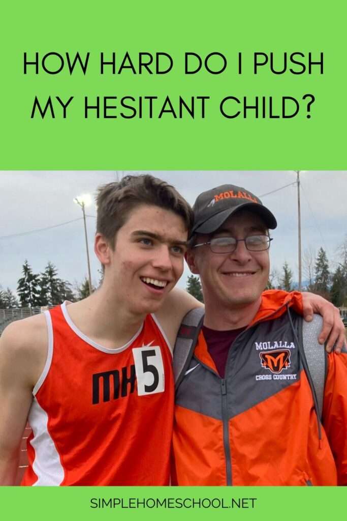 push my hesitant child