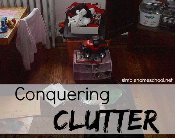 Conquering clutter for homeschoolers