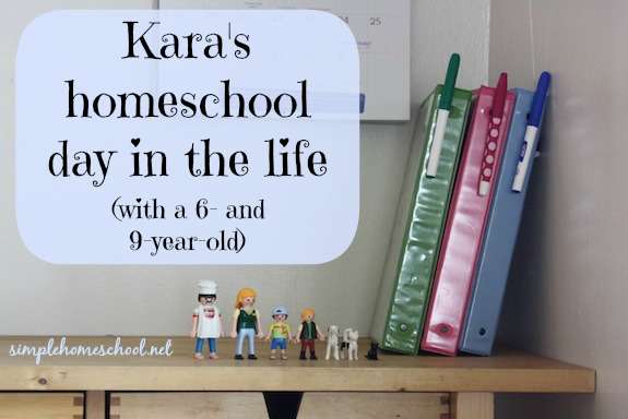 Kara’s homeschool day in the life (with a 6- and 9-year-old)