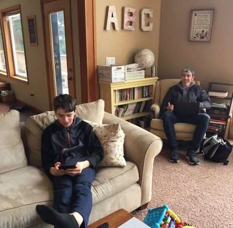 Kari’s homeschool day in the life (with a 1-, 10-, and 13-year-old)