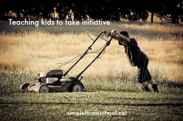 Teaching kids to take initiative