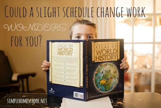 Could a slight schedule-switch work wonders for you?