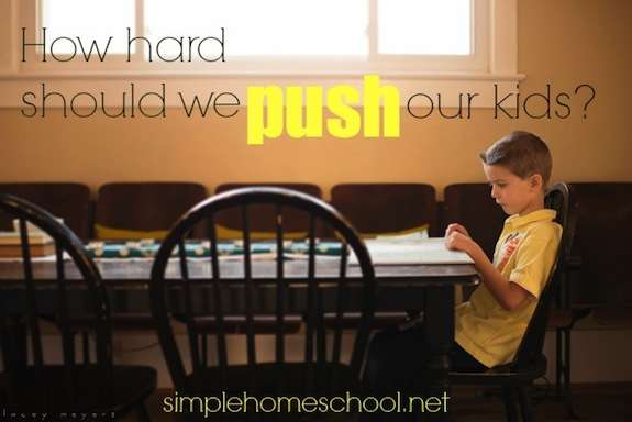 How hard should we push our kids?