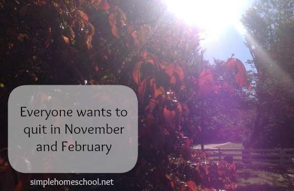 Everyone wants to quit in November and February