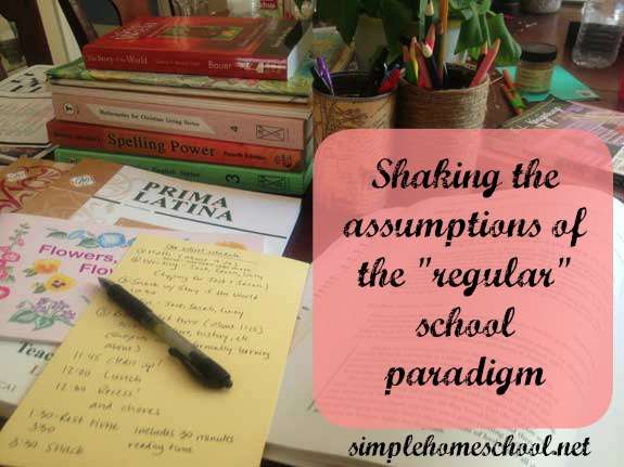 Shaking the assumptions of the “regular school” paradigm