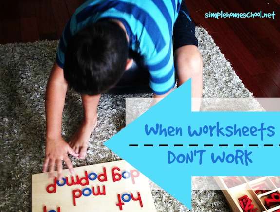 When worksheets don’t work
