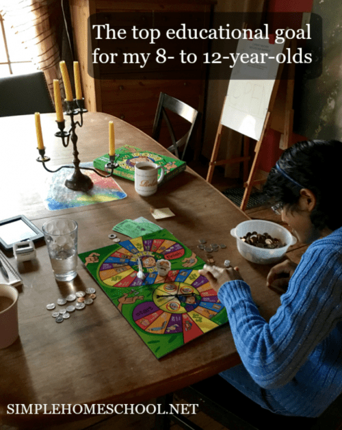 The top educational goal for my 8- to 12-year-olds